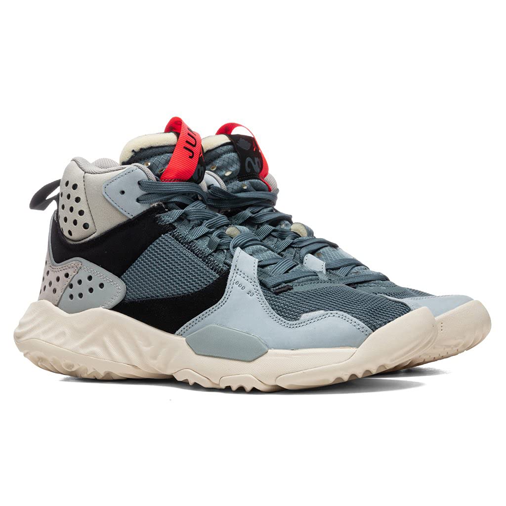 Jordan Men's Delta Mid Hasta/Light Pumice/Black/Bright Crimson (DC2130 300) - 10