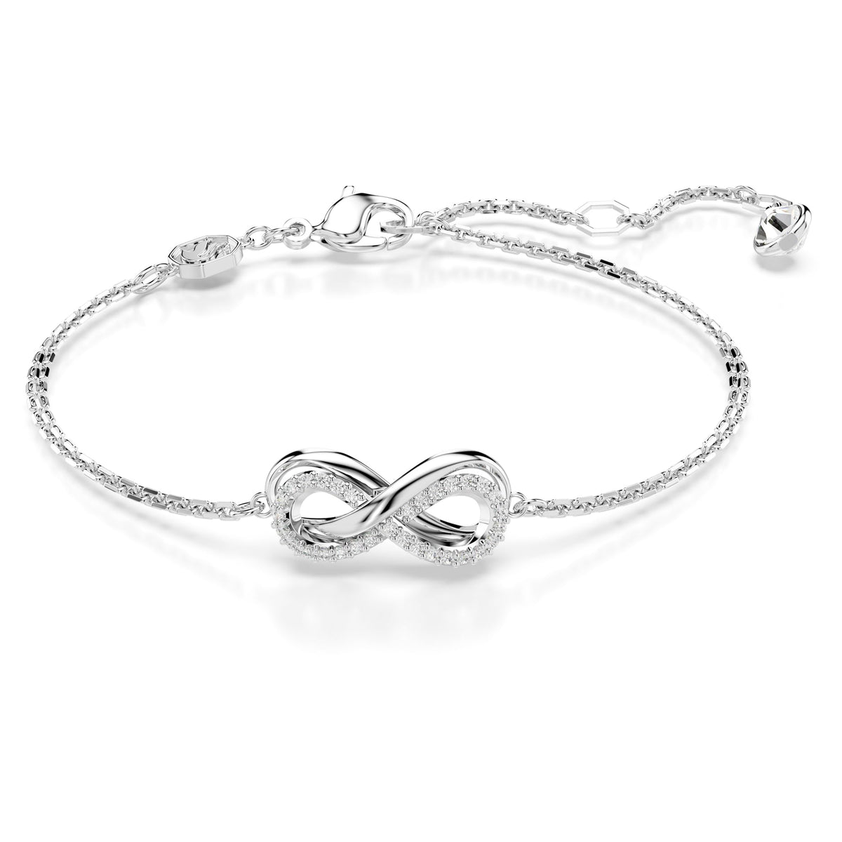 SWAROVSKI Hyperbola Bracelet, Clear Infinity Motif Adorned with a PavÃƒÂ© of Crystals in a Rhodium-Finished Setting, Part of the Hyperbola Collection