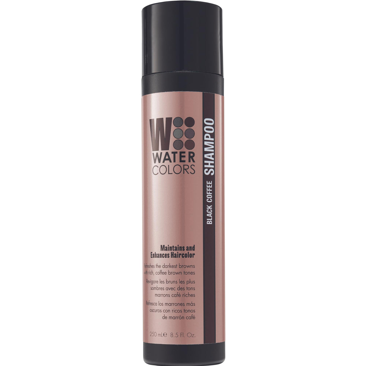 Watercolors Semi Permanent Color Depositing Shampoo. Sulfate & Paraben Free to Maintain & Enhance Hair Color 8.5 oz - BLACK COFFEE