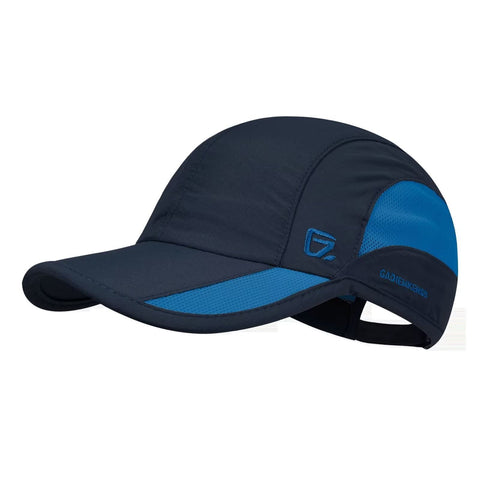 GADIEMKENSD Quick Dry Sports Hat Lightweight Breathable Soft Outdoor Running Cap Baseball Caps for Men (Navy)