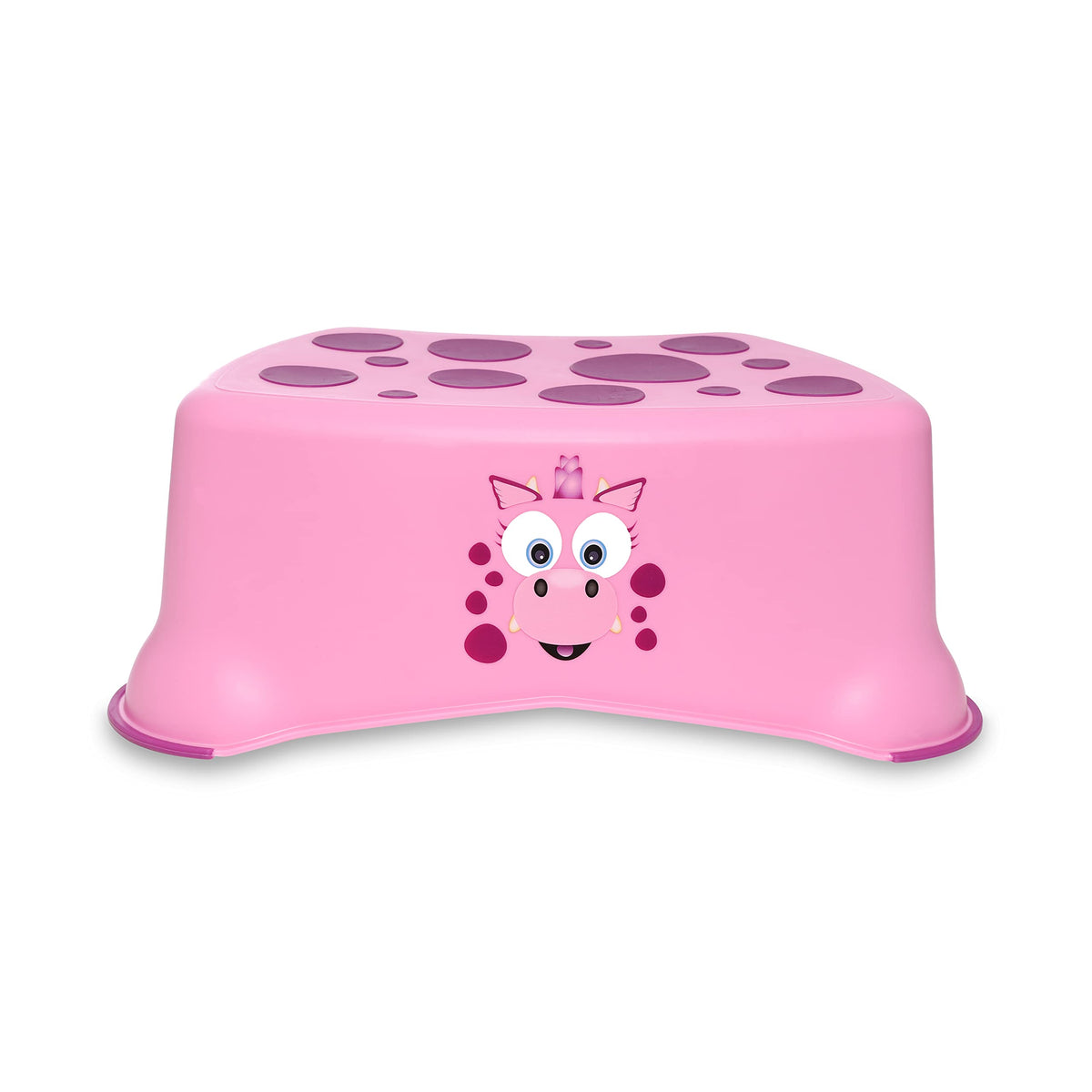 My Little Step Stool - Pink Dragon Step Stool for Toddlers, Anti-Slip Toilet Training Step for Kids to Reach The Toilet and Sink