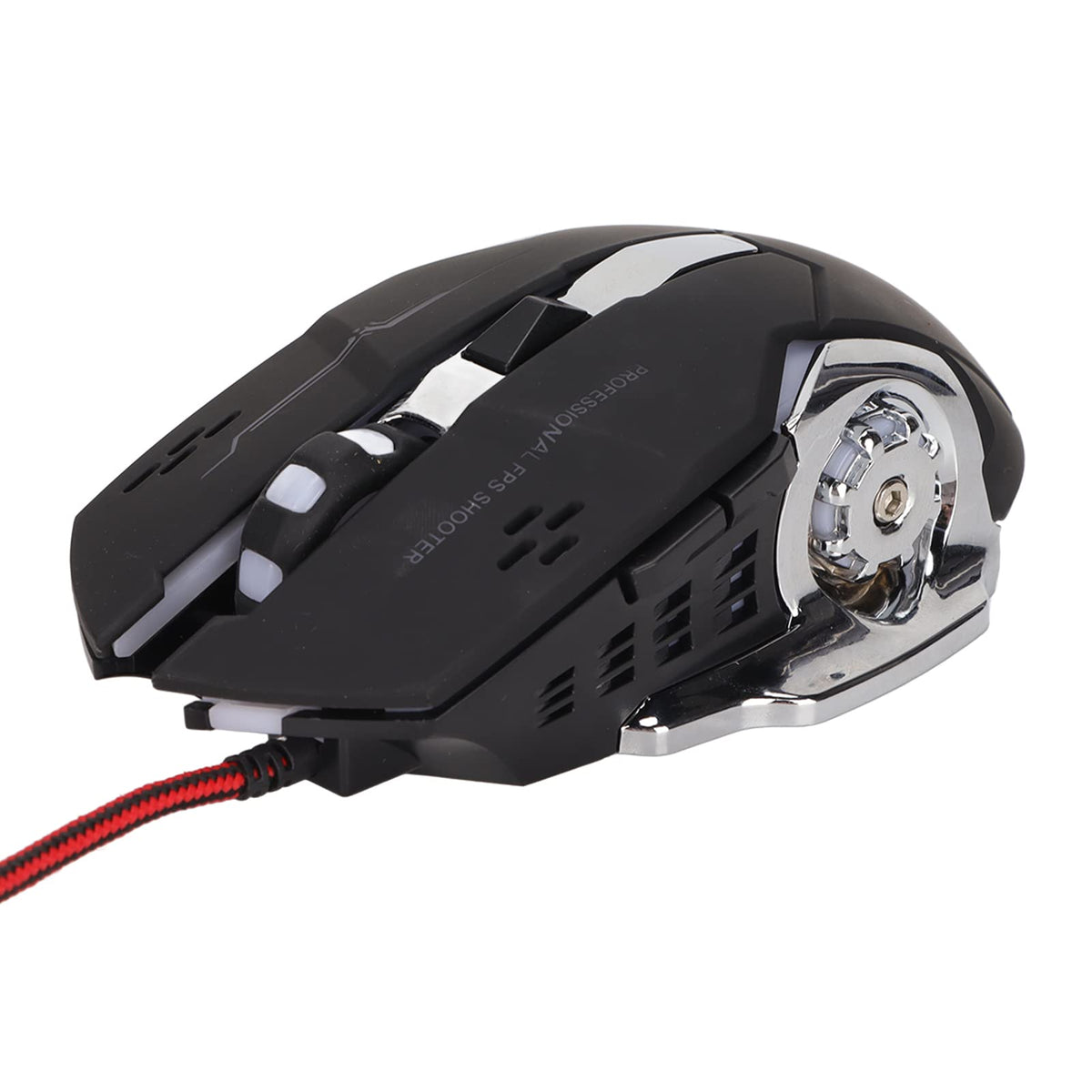 RGB Wired Gaming Mouse, USB Optical Computer Mice Ergonomic Gamer Laptop PC Mouse with 1200 DPI RGB Cool Breathing Light for Desktop Laptop and PC