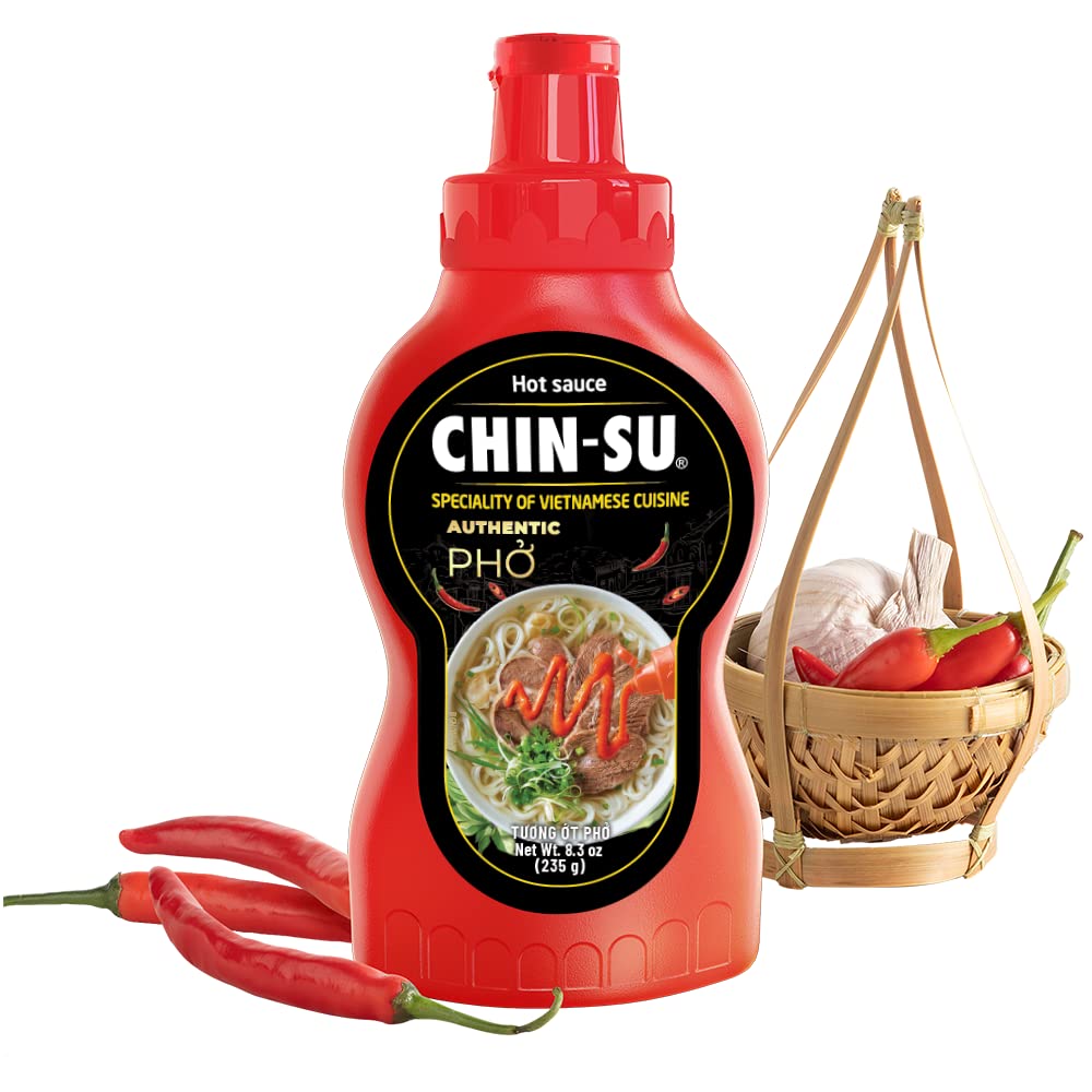 Original Vietnamese Hot Sauce for Ph?, CHIN-SU Hot Chili Sauce for Authentic Taste of Ph? & Other Vietnamese Specialties, Gourmet Asian Hot Sauce with Ripe Chili Peppers