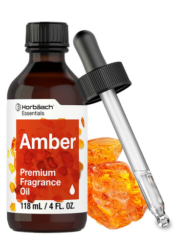 HorbÃ¤ach Amber Fragrance Oil | 4 Fl Oz (118ml) | for Diffusers, Candle and Soap Making, DIY Projects & More | Premium Grade