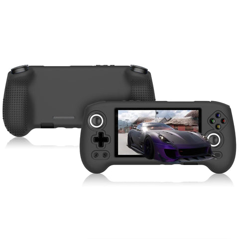 Protective Case for RG556, MOWYEOK Soft Silicone Case, with Shock Absorption, Non-Slip and Anti-Scratch Function, Compatible with RG556 Case, with Lanyard - Black