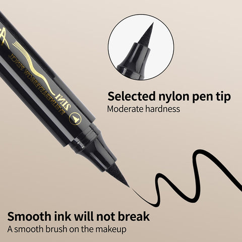 Easilydays Black Microblading Eyebrow Pen, 2-in-1 Waterproof Dual-Ended Eyebrow Pen for Women with 4 Fork Tip Applicator & Precise Brush-Tip, for Natural-Looking Hair-Like Defined Brows, Last All-Day