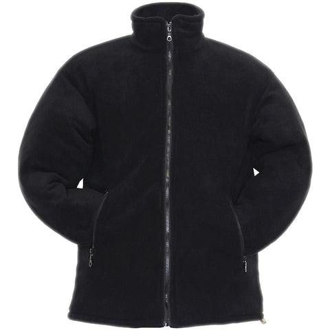 NEW MENS HEAVY DUTY PADDED FLEECE JACKET UNISEX ANTI PILL DIAMOND QUILTED THICK WARM ZIP COAT UK SIZE S-3XL (BLACK/THICK LINED WORK CASUAL, XL)