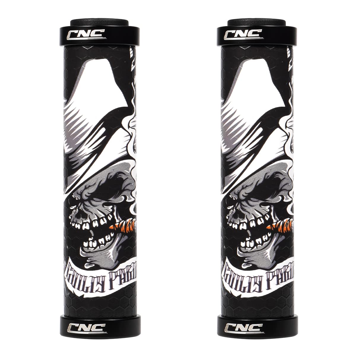 CNC Silicone MTB Grips,Silicone Bike grips, Gel grips for Mountainbike/BMX/Bicycle., White-HD