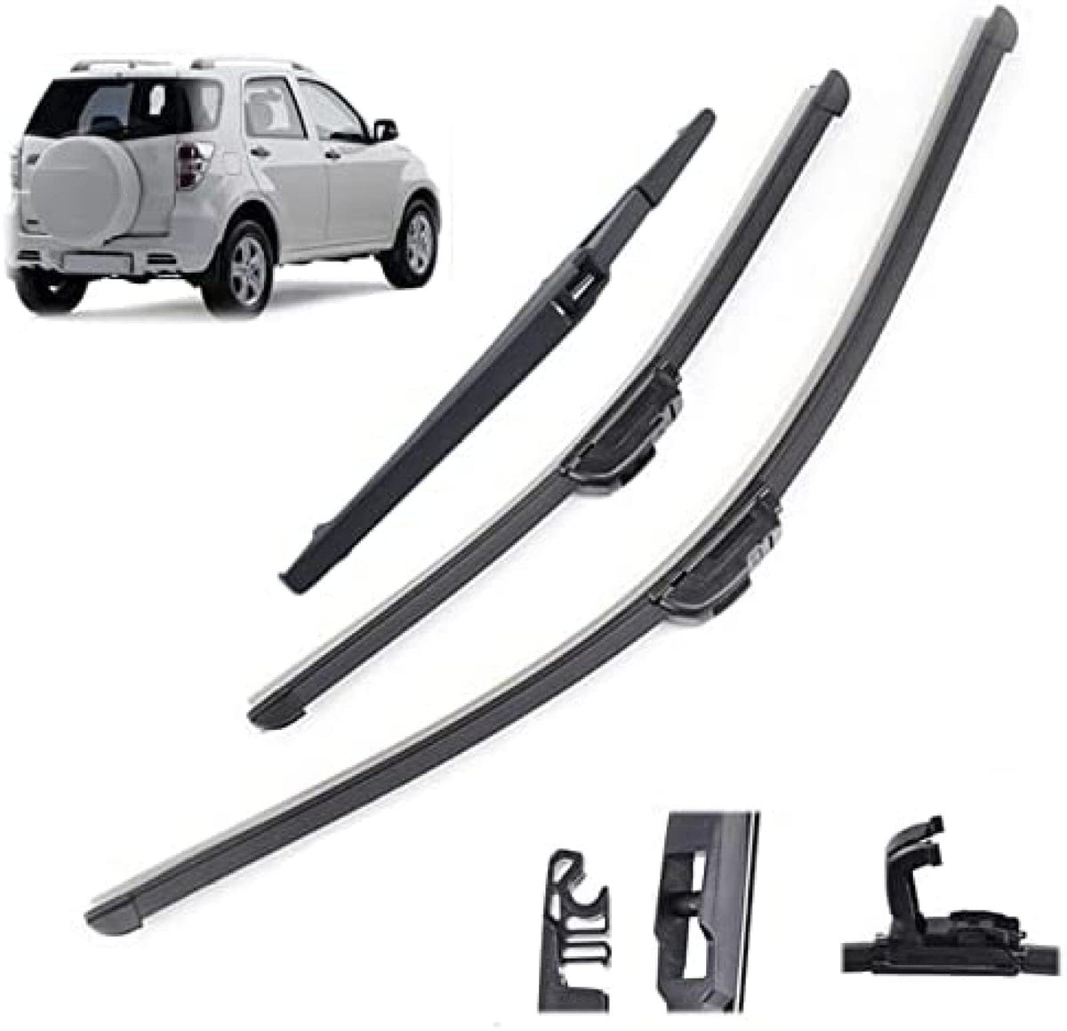 Windshield Windscreen Wiper Blades Car Front Rear Window Set,For Daihatsu,For Terios J200/F700 2006-2013 2014 2015 2016 2017