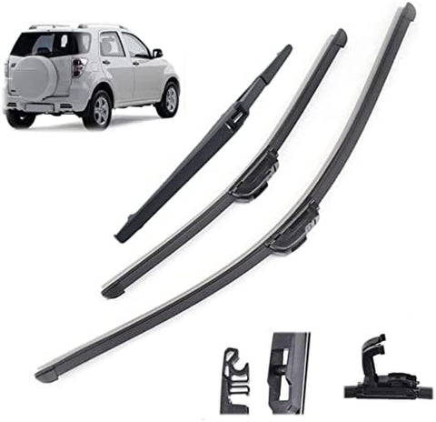 Windshield Windscreen Wiper Blades Car Front Rear Window Set,For Daihatsu,For Terios J200/F700 2006-2013 2014 2015 2016 2017