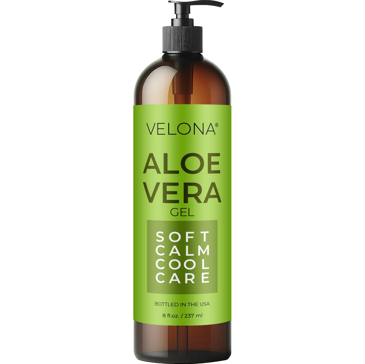 velona Aloe Vera Gel - 8 oz | Soothing and Cooling | 100% Pure and Natural, Vegan | Skin, Hair, Face, Body, Moisturizer, Lotion | Beach Essential for Sunburn