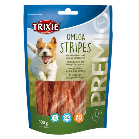 Trixie Premio omega stripes 100gr - Snack e biscotti cane ossa