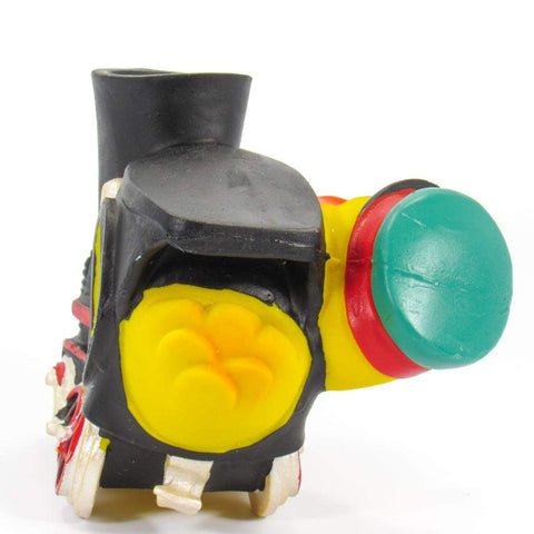 Train Conductor Rubber Duck Bath Toy | All Natural, Organic, Eco Friendly, Squeaker | Imported from Barcelona, Spain