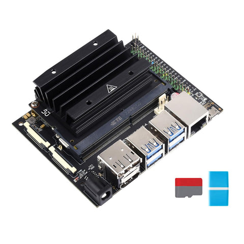 Waveshare JETSON-NANO-DEV-KIT, an Alternative Solution for Jetson Nano Developer Kit B01, Carrier Board, for Image Classification, Object Detection, Segmentation, Speech Processing...