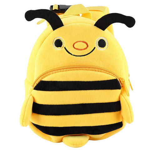 GOTOTOP Childrens Backpack Cute Bee Pre-School Kindergarten Cartoon Book Bag Oxford Cloth Travel Daypack for Kids Boys Girls Childrens Day