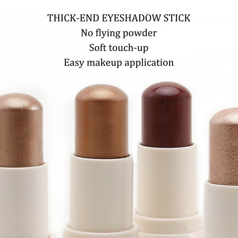 Boobeen Cream Eyeshadow Stick, High Pigmented Eye Shadow Creates Shimmer Eye Makeup, Long Lasting Eyeshadow Pen for Women