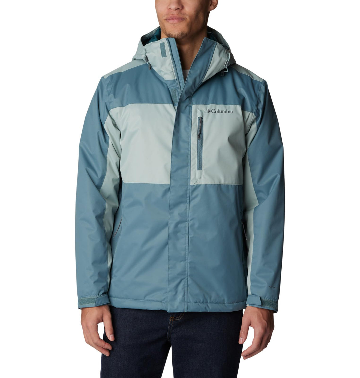 Columbia Men's Tipton Peak II Insulated Jacket, Metal/Niagara, Large