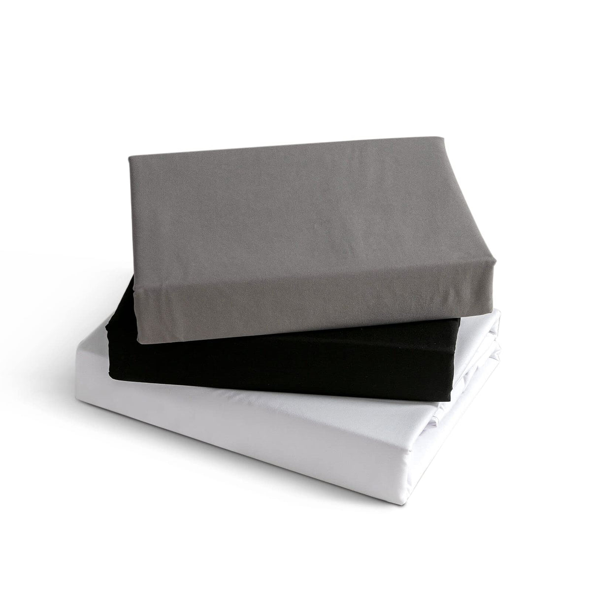 KONO Bedding Fitted Sheet - Brushed Microfibre Fitted Sheet - 30 cm Deep Pocket (White, 180 x 200 cm), BS-3 180 WE