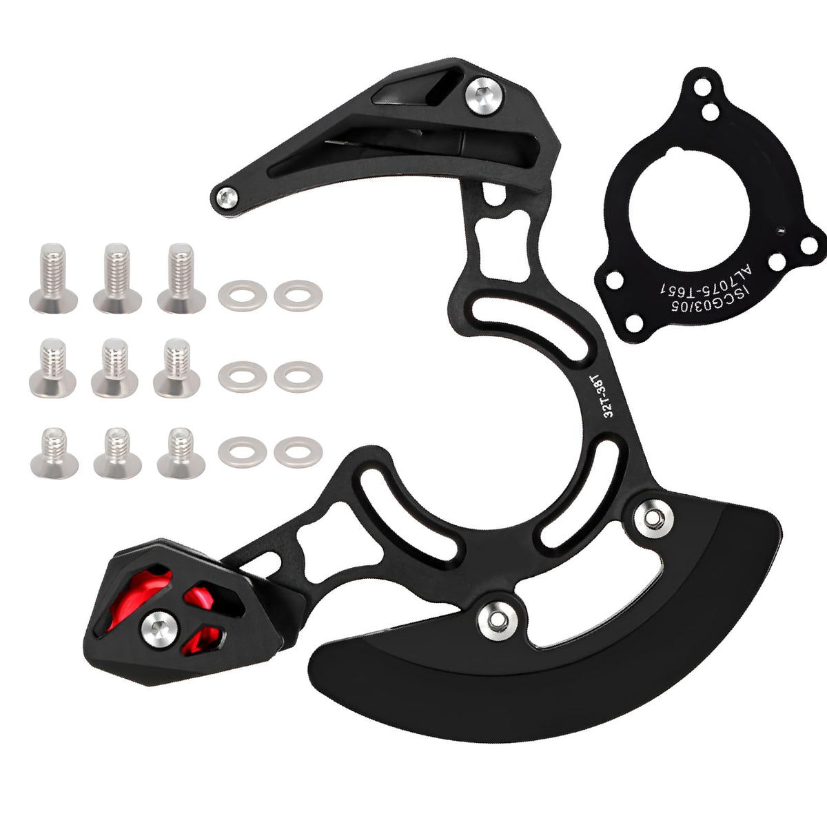 Bike Chain Guard Fit for 32-38 Teeth Bicycle Chain Guard Aluminum Alloy Bicycle Chain Protector for Most Bicycle Road Bike Mountain Bike, Bike Accessories