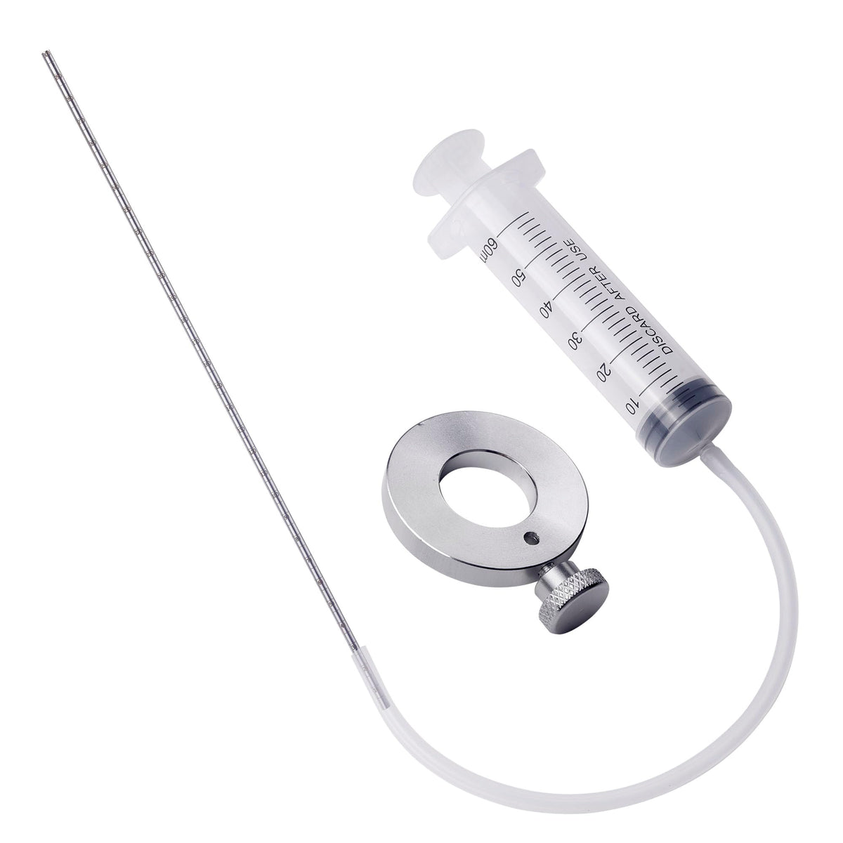 Motorcycle Fork Oil Level Tool Fork Oil Level Adjuster Fork Oil Tool Kit Fork Oil Tool Gauge Suspension Level Tuning Syringe Capacity 60ml Shock Adjuster with Adjustable Ring