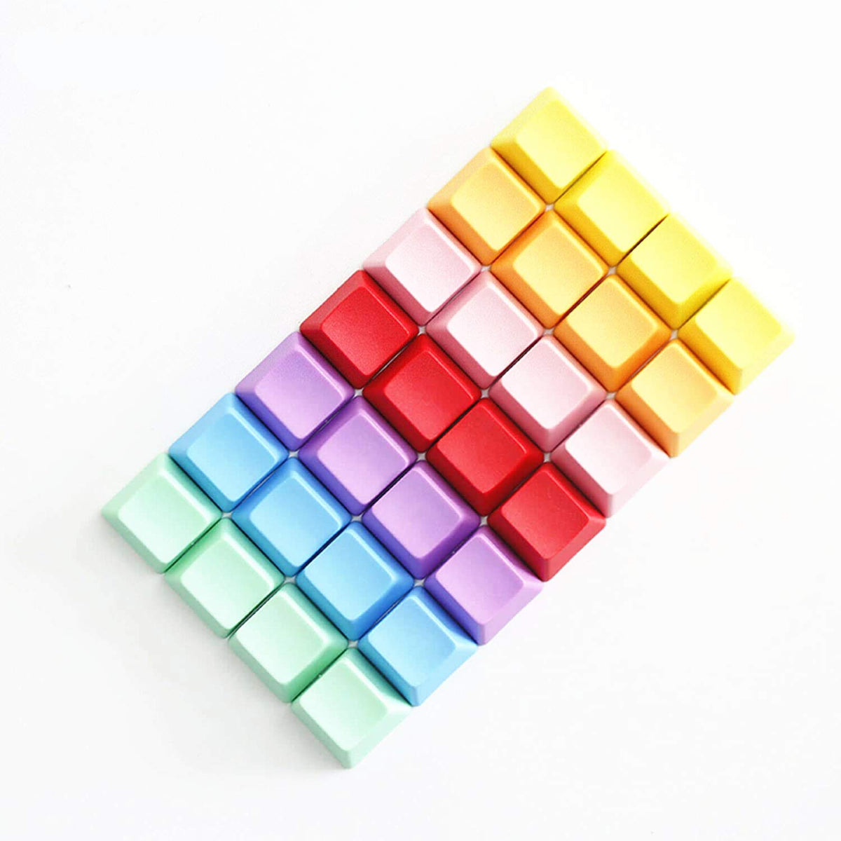 1 Pcs Blank Thick PBT Keycaps R1 R2 R3 R4 Single Switch OEM Height for Cherry MX RGB Gaming Mechanical Keyboard (R4, Red)