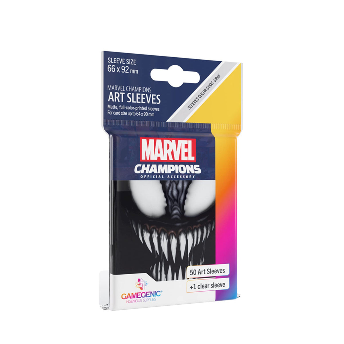 Gamegenic, Marvel Champions Sleeves Venom - Multilanguage (Includes Spanish)
