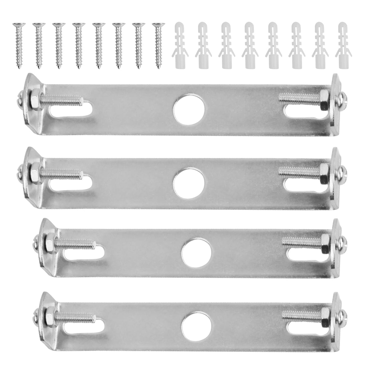 Anseom 4 Pcs Lighting Fixture Ceiling Plate Bracket, 105mm/110mm Light Fixture Pendant Bracket with Screws Accessories for Home Office Ceiling Lighting Lamp Base