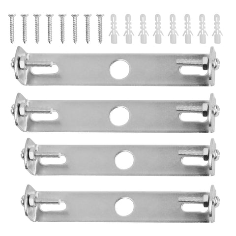 Anseom 4 Pcs Lighting Fixture Ceiling Plate Bracket, 105mm/110mm Light Fixture Pendant Bracket with Screws Accessories for Home Office Ceiling Lighting Lamp Base