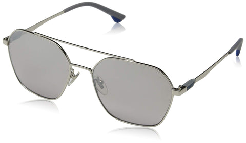 Police sunglasses Vibe 2 (SPL-771 579X) Silver - Brown grey black Gradient with Silver mirror effect lenses