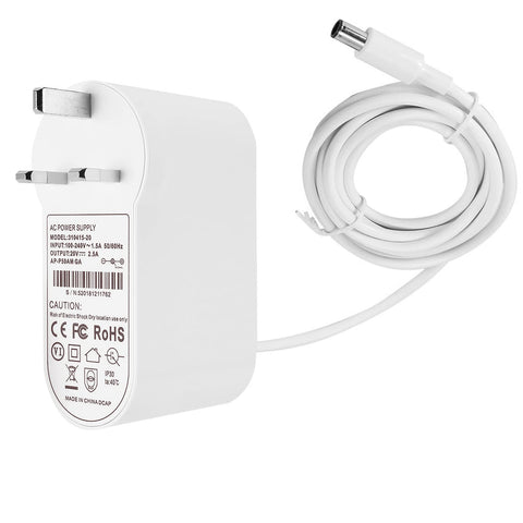 ABUNRO 20V Charger for Dyson Air Purifier TP04 TP05 TP06, DP04 Fan Humidifier 20V 2.58A Cahrger Replacement Cable 1.85m 281831-05,310415-20 [UK Plug]