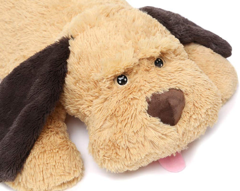 MaoGoLan Giant Dog Plush, Life Size 31" Large Stuffed Animal Dog, Fluffy and Cuddly Stuffed Puppy Stuffed Animal Throw Pillow Toy Birthday for Girls Kids