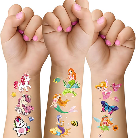 Generic Luminous Temporary Tattoos for Kids,Multi style pattern in 30 sheets,Waterproof long lasting fake tattoos,Party Supplies Gifts,Safe and easy to use