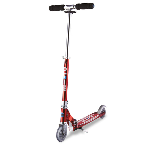 Micro Scooters | Micro Sprite Classic Children's Scooter | Handlebar Adjustable | Foldable | 5-12yrs | Boys & Girls | Red