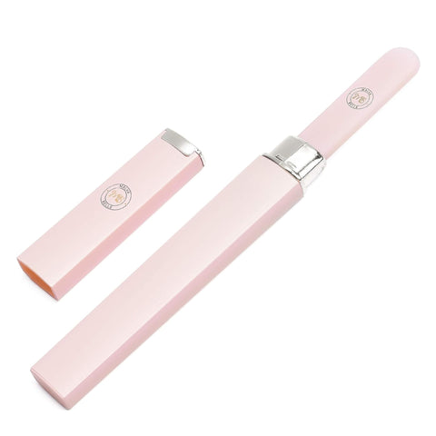 Malva Belle Best Crystal Glass Nail File - Long Lasting Double Sided Tempered Glass File - Professional Salon Manicure/Pedicure Filing Tool for Natural Nails - Pink (2 mm)