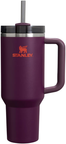 Stanley Quencher H2.0 FlowState Stainless Steel Vacuum Insulated Tumbler with Lid and Straw for Water, Iced Tea or Coffee, Smoothie and More, Plum, 40oz, 10-11824-061