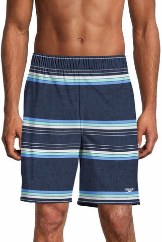 Speedo Mens Hydro Volley Swim Shorts Black (US, Alpha, XX-Large, Regular, Regular, Peacoat Stripe)