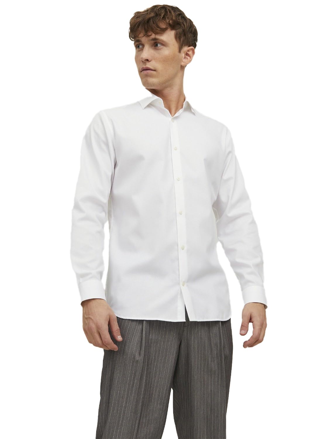 JACK & JONES Men's Jprblaparker Shirt L/S Noos Long Sleeve, Winetasting/fit: Slim fit, L