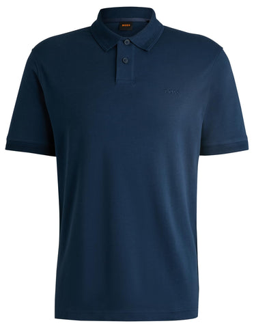 BOSS Men's Pe_Interlock Polo, Open Blue464,