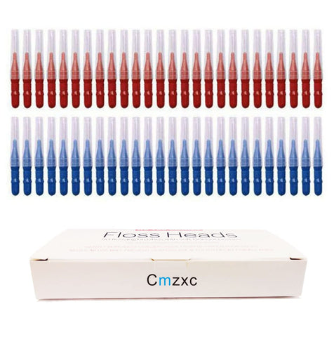 Cmzxc Interdental Brush,Toothpick Tooth Flossing Head Oral Dental Hygiene Brush, Tooth Cleaning Tool(50 Count)