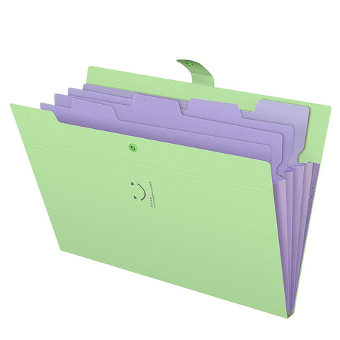 Plastic Expanding File Folder Pocket A4 Letter Size Accordion Folder Paper Organizer for Office Business Use