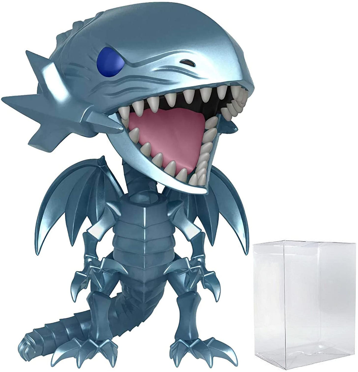 Yu-Gi-Oh! - Blue Eyes White Dragon Funko Pop! Vinyl Figure (Bundled with Compatible Pop Box Protector Case), Multicolored, 3.75 inches