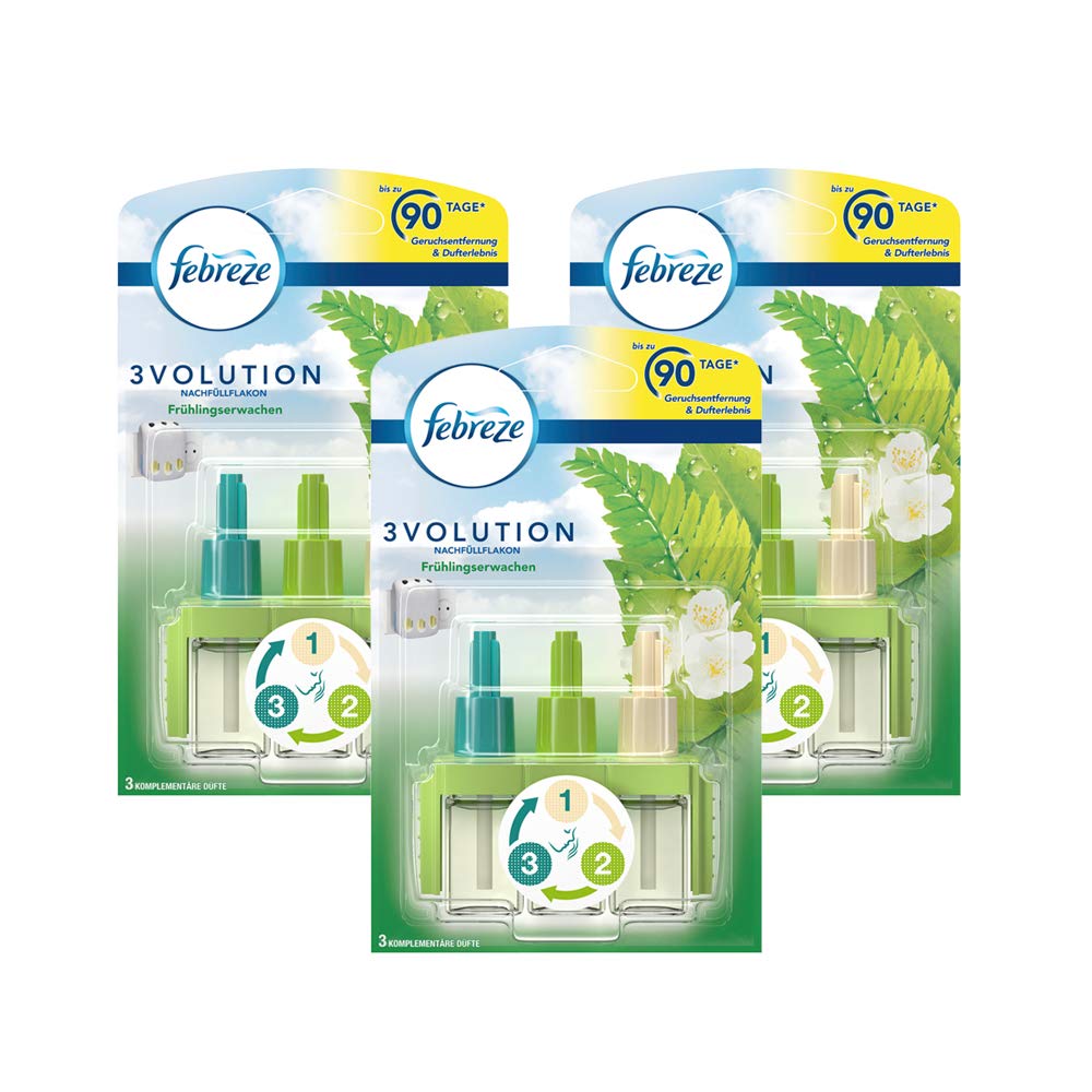 Febreze 3 x 3volution Air Freshener Electrical Plug in Refill Spring Awakening 20ml