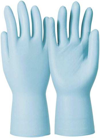 Honeywell KCL DermatrilÂ® P 743 Disposable Ambidextrous Gloves, Nitrile, Waterproof, Powderfree, Suitable for Food/Chemical Industries, Blue, Size 9, 074309082C (BOX of 50 pieces)