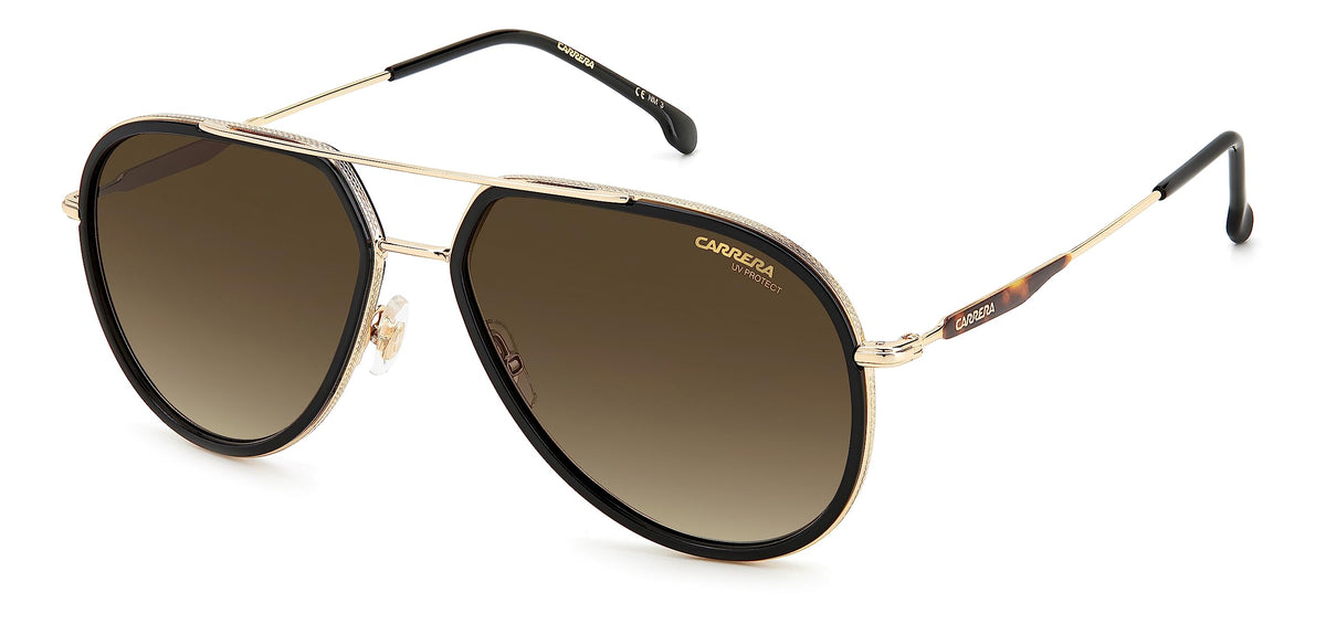 Carrera 295/S Black Gold/Brown Shaded 58/16/150 unisex Sunglasses