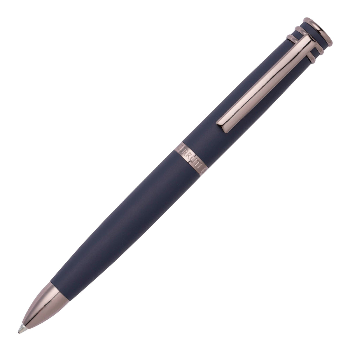 Cerruti 1881 Ballpoint Pen Austin | Iconic Writing Instrument | Blue Ink | Gift Box (Navy/Gun)