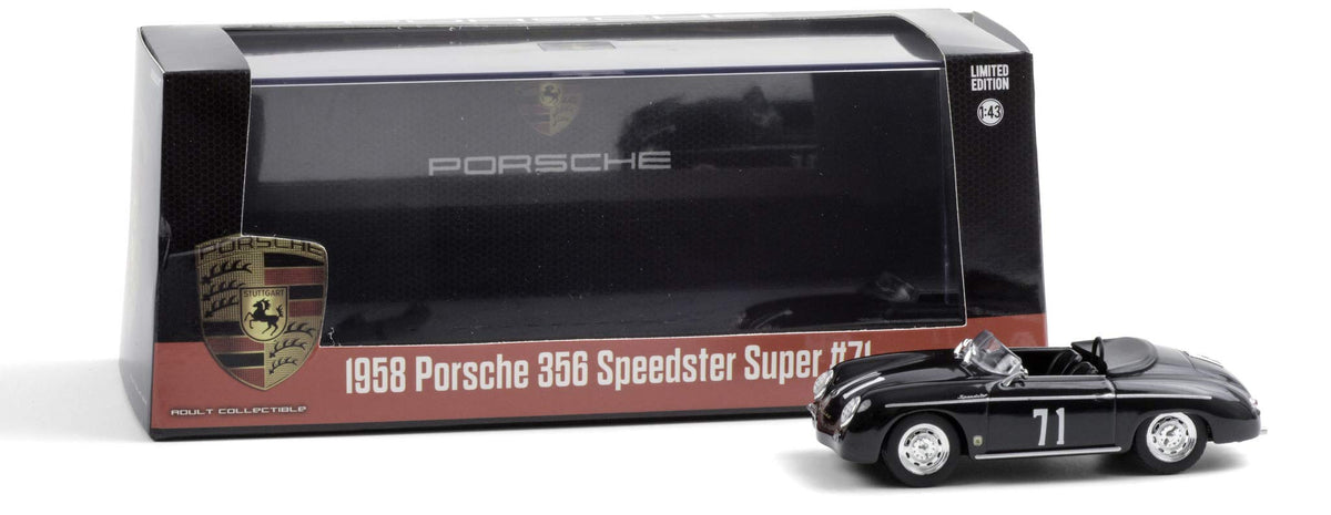 Greenlight 1:43 1958 Porsche 356 Speedster Super #71 Race Car 86538