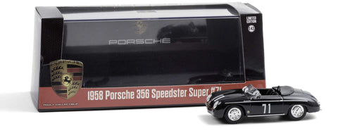 Greenlight 1:43 1958 Porsche 356 Speedster Super #71 Race Car 86538
