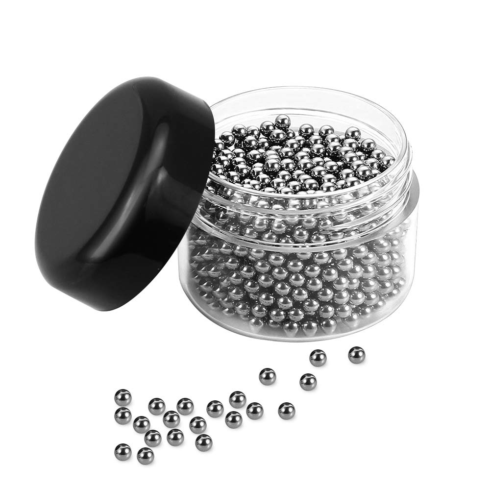 CODIRATO 1000 Pieces Cleaning Beads for Decanter Stainless Steel Cleaning Balls for Wine Bottle Carafe and Other Glassware
