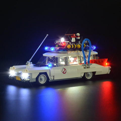 GEAMENT Blocks Light Kit Compatible with LEGO Ghostbusters ecto 1 - USB Lighting Set for 21108 Car Model (Building Set Not Included)