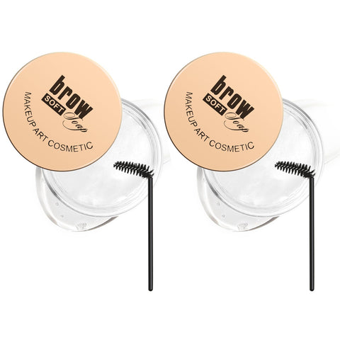 Boobeen Clear Eyebrow Styling Gel, Brow Shaping Wax with Flexible Applicator, Long Lasting Eyebrow Pomade for 3D Feathery Brows